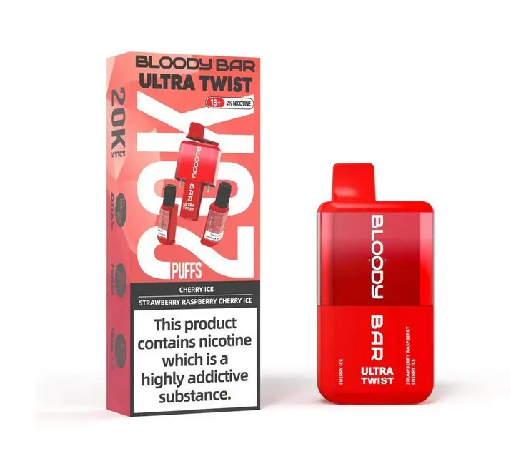 Cherry Ice / Strawberry Raspberry Cherry Ice | Bloody Bar Ultra Twist 20K Disposable Vape